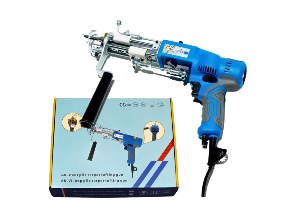 Pistola de mechones 2 en 1 AK-V silenciosa de 1000-6000 RPM con motor avanzado