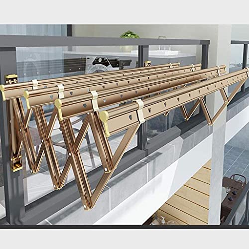 Étendoir à linge extensible et pliable idéal pour balcon et buanderie - 4
