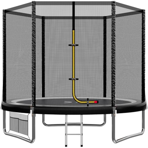 Trampolino Rotondo da Giardino 183/244/305/366/427 cm Trampolino Elastico per Adulti