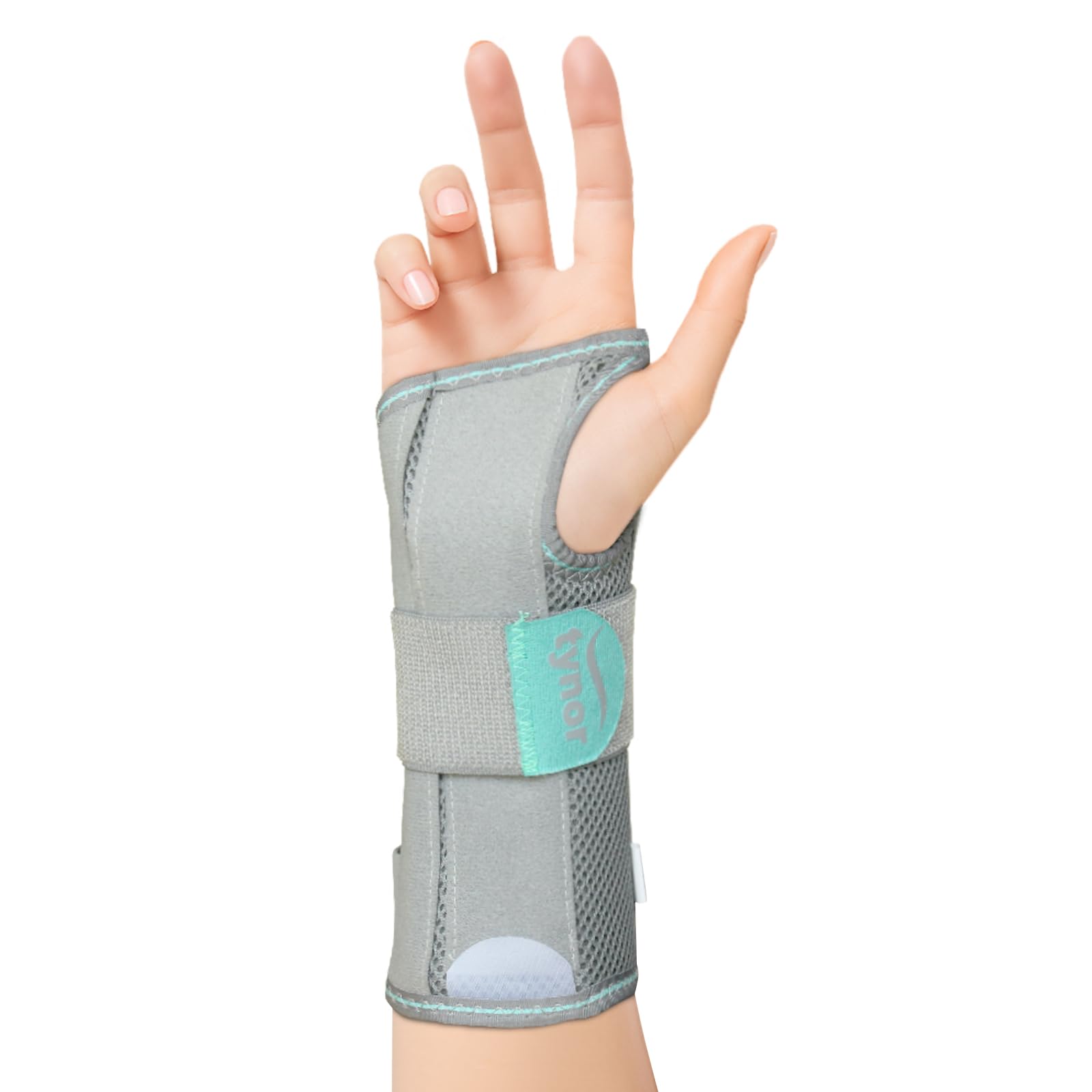 TYNOR Wrist & Forearm Splint, Grey, Left, Medium, 1 Unit