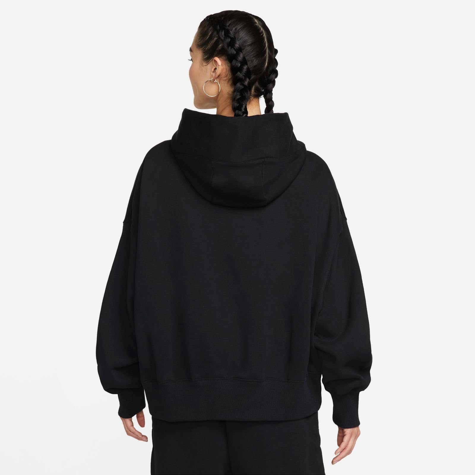 Nike W NSW Phnx FLC OOS Po Hoodie Maglia Lunga Donna (Pacco da 1)