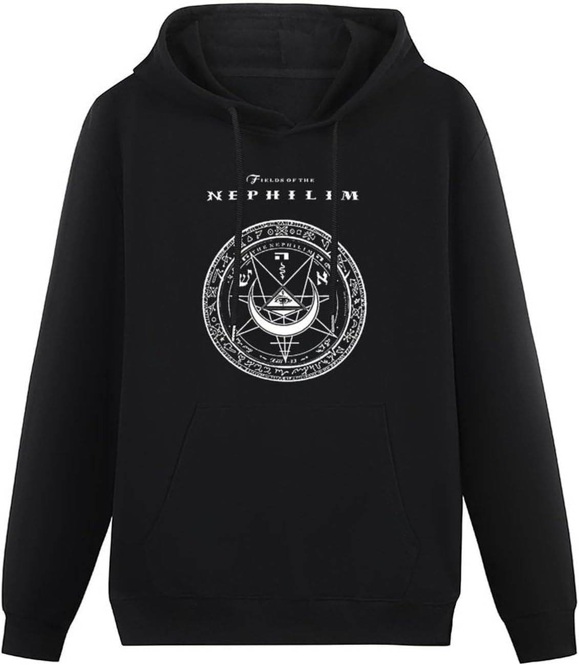 caipiao Fields Of The Nephilim Graphic Hoodie Printed Hoody Fashion Sweatershirt For Men Size L Black