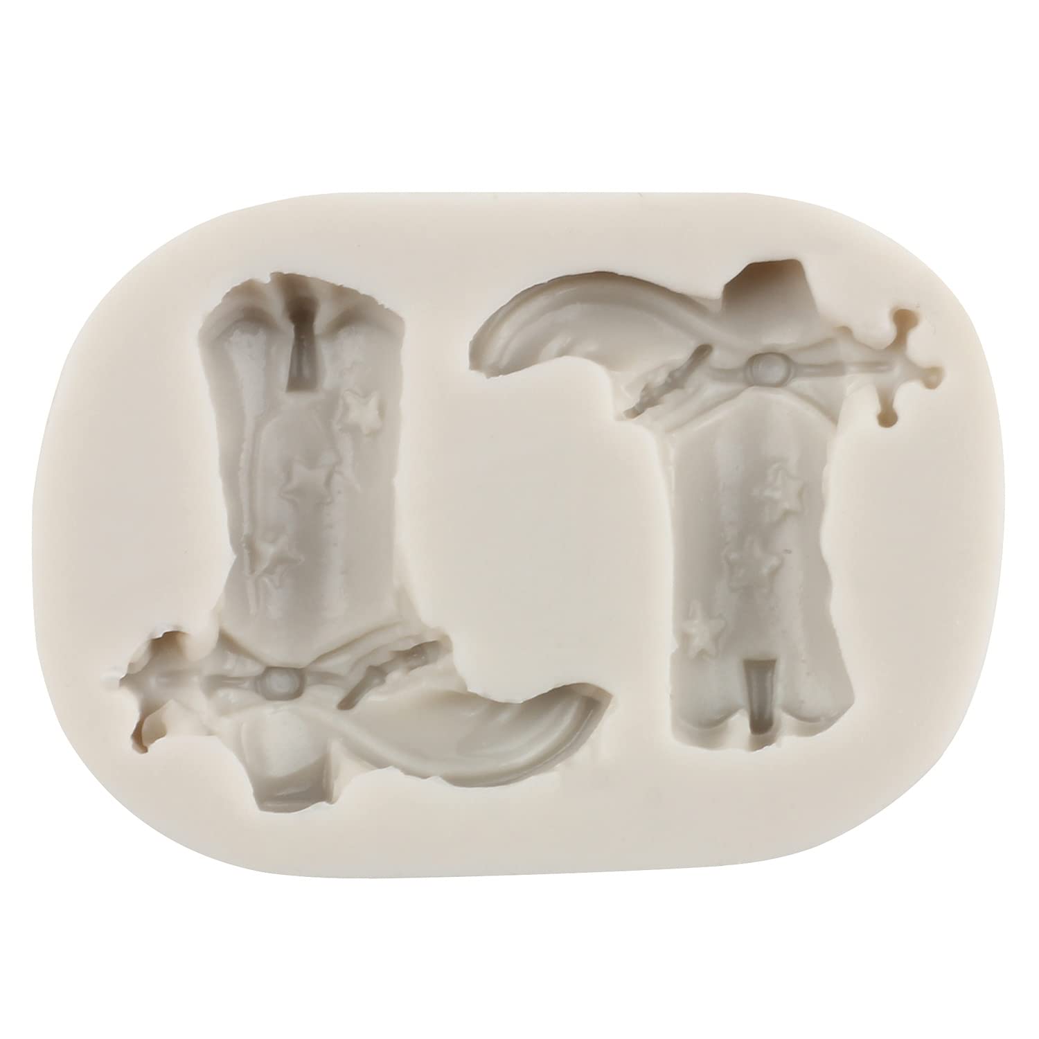 RFGHAC Paard Siliconen Mallen Hoefijzer Hoeffondant Mallen Paardenkop Snoepvorm voor Suiker Cake Decoreren Cupcake Topper Chocolade Gum Paste Polymeer Klei Set van 3