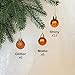 Emopeak 24Pcs Mini Christmas Balls Ornaments for Xmas Tree - 1.2 Inch Small Shatterproof Christmas Tree Decorations Hanging Ball for Holiday Wedding Party Decoration Orange