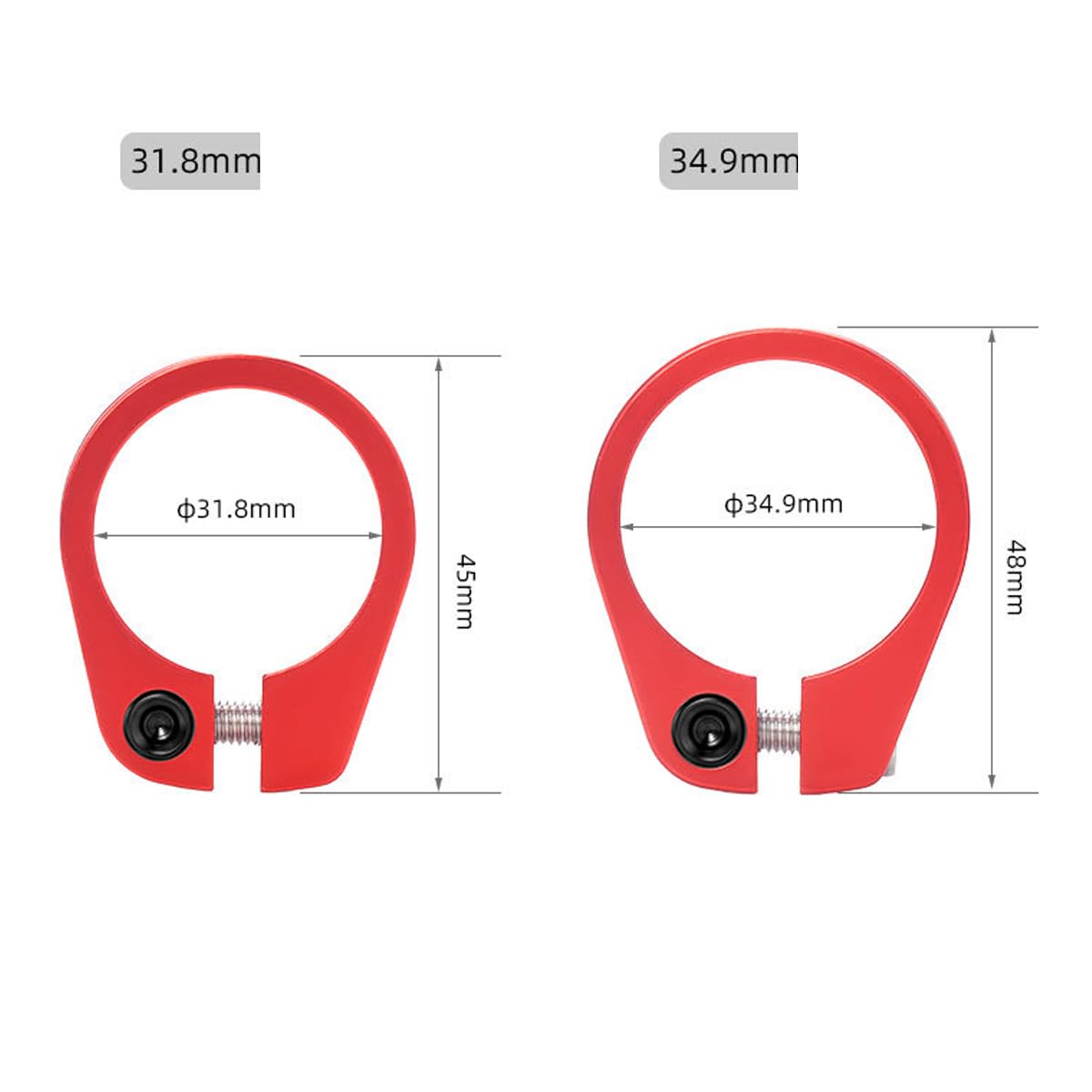 Collier De Selle GIANT Noir 34,9 à Vis Pour Porte-bagages