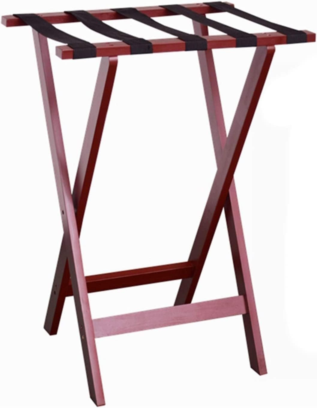 MSHGSKU Luggage rack Guest Room Luggage Rack, Folding Suitcase Stand Luggage Rack Luggage Rack, Hotel Luggage Racks(Red)