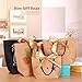Gift Bags with Handles- WantGor 10x7.5x3inch Paper Party Favor Bag Bulk with Bow Ribbon for Birthday Wedding/Bridesmaid Celebration Present Classrooms Holiday(Matte Black, Medium- 12 Pack)