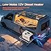 HSDNDUR Diesel Heater 12V/24V/110V, 8KW Diesel Heater with Remote Control, LCD Switch, Built-in Inverter Parking Heater for Camper, RV, Travel Trailer, Home, Boat, Tent