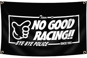 JDM No Good Racing Flag for Authentic Motorsport Enthusiasts