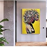 CloudShang Graffiti Arte Novela Abstracto Mujer Poster Feminismo Pintura Africano Mujer Pared Arte Impresiones Chica Regalo De la Lona Moderno Mujer Recamara Pared Poster Feminismo H24122
