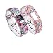 T-BLUER Garmin Vivofit 3/Vivofit JR Case Bands, Silicone Colorful Replacement Wristband Strap for Garmin Vivofit 3 and Vivofit JR with Clasps Fitness Bands Suitable to All Sizes,No Tracker Included