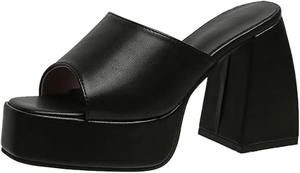 schuh black platform sandals