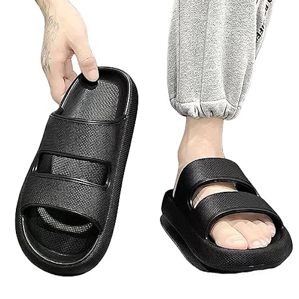 NOGRAX Tofflor damtofflor sommar kvinnor sandaler med fotvalv stöd hem halkfria duschskor utomhus strandtofflor