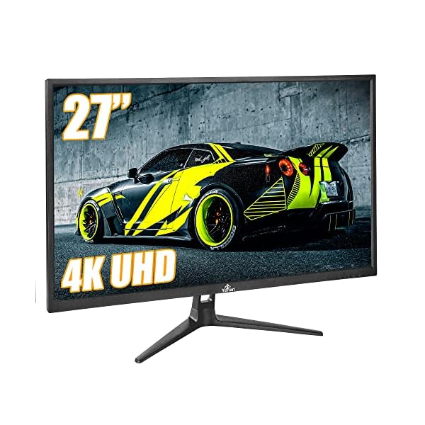 YEYIAN ODRAZ Monitor Gaming 27”,4K UHD HDR, Marco Super Estrecho, 3840x2160 IPS Panel, 1 Billion Colors, 300cd/m2, 1000:1, 60Hz, 5ms, 16:9, 178°, G-Sync, FreeSync, DP/HDMI/USB, Speakers, VESA