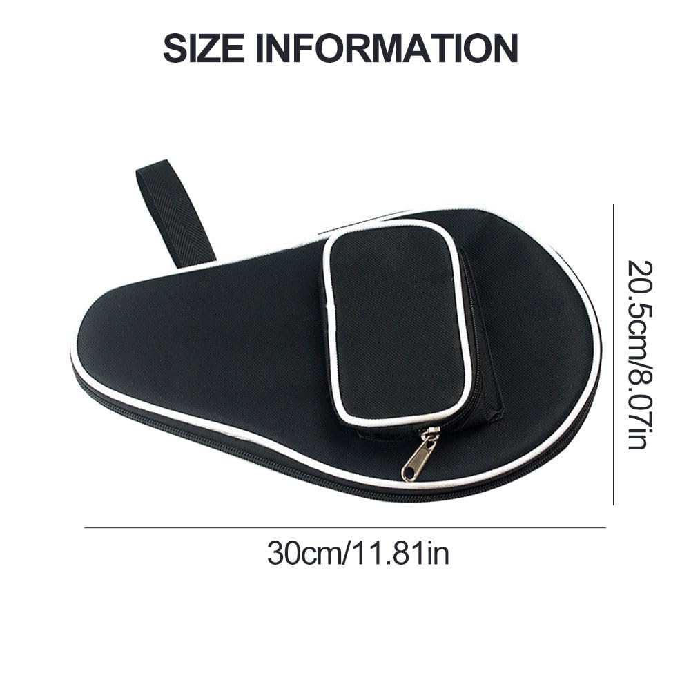 Custodia Per Racchette Da Ping Pong - Borsa Porta Racchette Con Tasca Palline, Rete Antigraffio - Ideale Per Tennistavolo - Foto 8