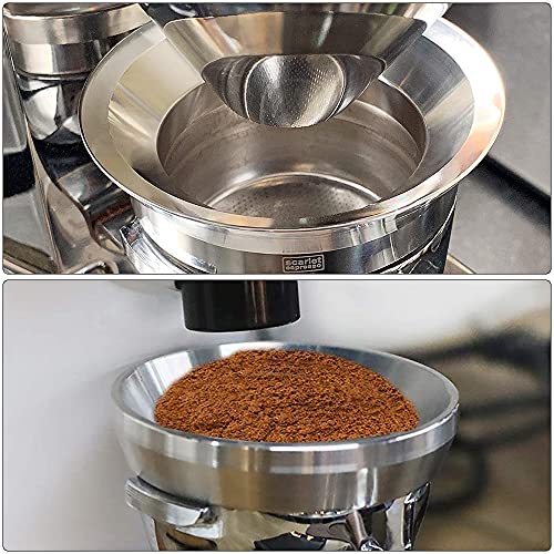 Anillo Dosificación Café, Embudo Dosificador de Espresso con Reemplazo Magnético, Embudo de Dosificación de Espresso… - Imagen 5