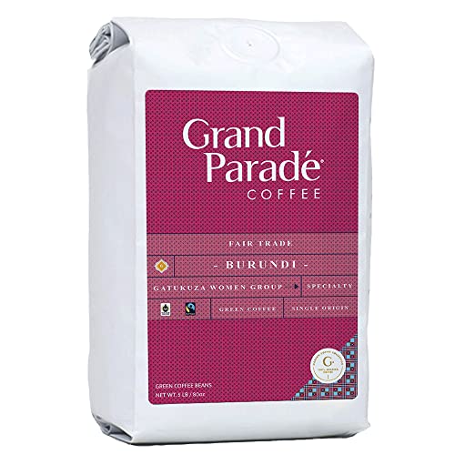 Grand Parade Coffee, 5 Lbs Burundi Unroasted Green Coffee Beans, Women Produced Single Origin, Specialty Arabica - Fair Trade