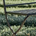 Loberon Gartenstuhl Terell Flecht-Optik Schwarz