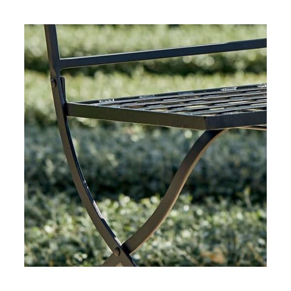 Loberon Gartenstuhl Terell Flecht-Optik Schwarz