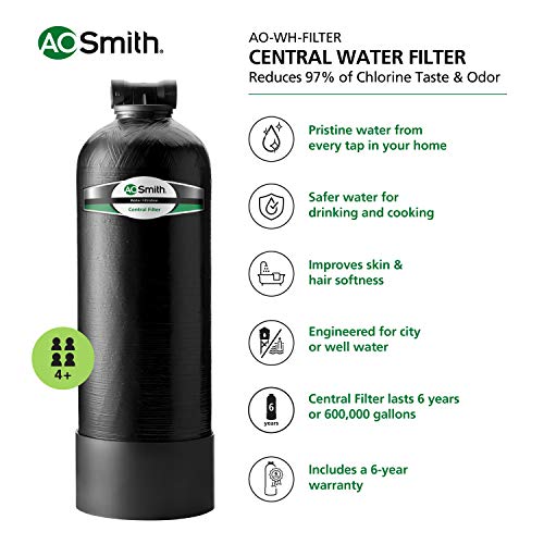AO Smith Wasserfiltersystem für das ganze Haus – Kohlefiltration reduziert 97 % des Chlors – NSF-zertifiziert – 6yr, 600.000 Gl – AO-WH-Filter - Image 3