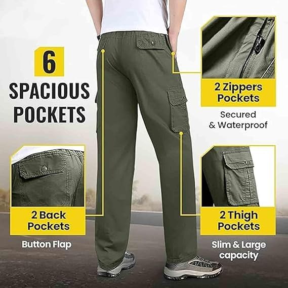 Flexrover Cargo Pants, Adorlina Flex Cargo Pant for Men, BloomyDove Flexrover - Ultra Comfort Flex Fit Cargo Pants4