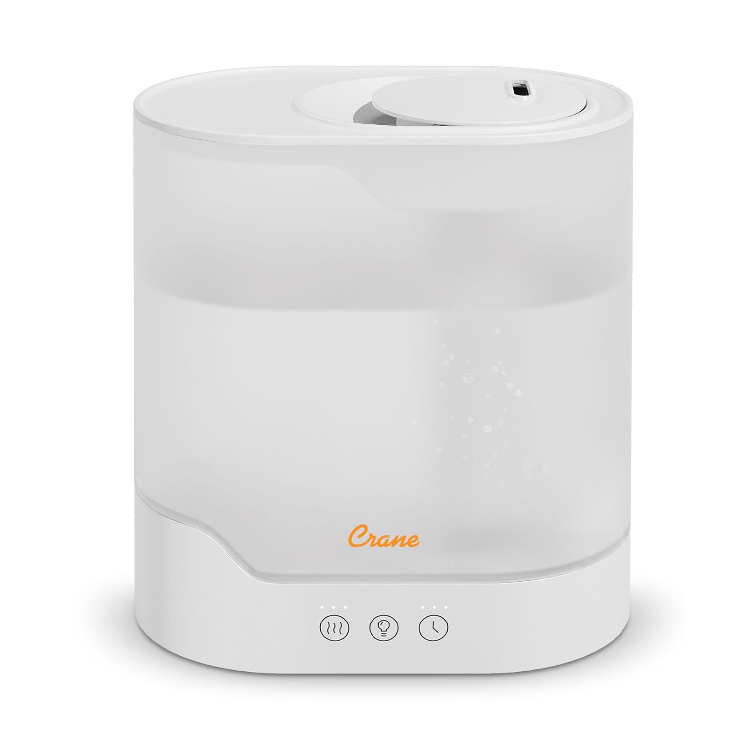 Crane 0,7 gallon top fill cool mist luftfugter og aroma diffuser, med farveskiftende natlys og aroma diffuser funktion, luftfugter til soveværelse, kontor eller børnehave