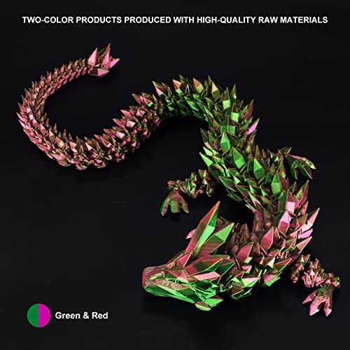 Image of 3D Printer Filament, Super Shiny Dual Color PLA Red Green, Creating Beauty and Having Fun with 3D Printing Filament, Silk PLA Filament 1.75mm + /-0.03mm, 1kg /2.2lbs PLA Spool