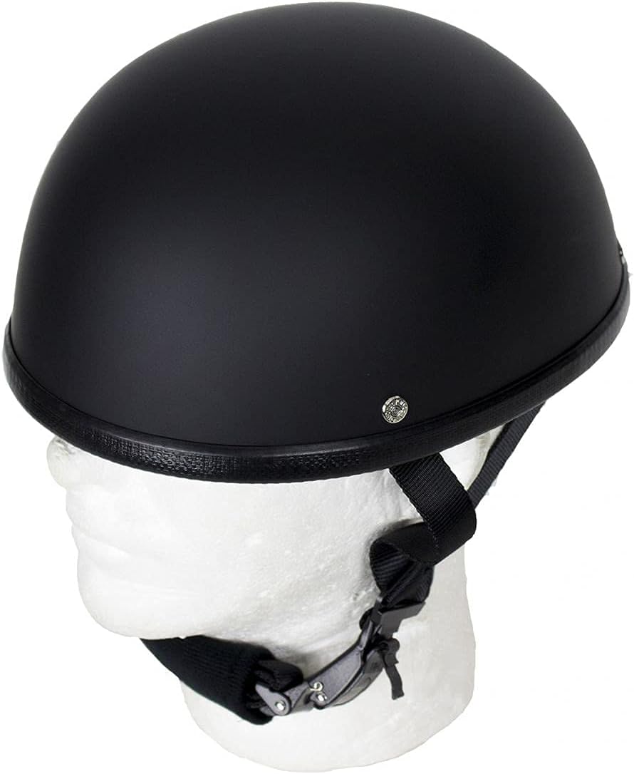 Classic Eagle Style Novelty Skull Cap, Basic Flat Eagle Novelty Cap (Black)