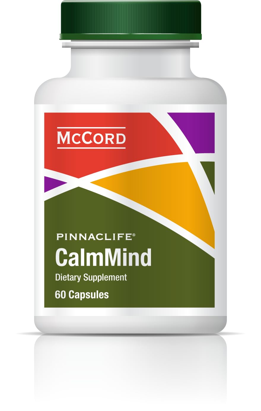 Olivamine CalmMind Vitamins 60 Capsules with Olive Leaf Extract, B Vitamins, Magnesium Glycinate, and Curcumin