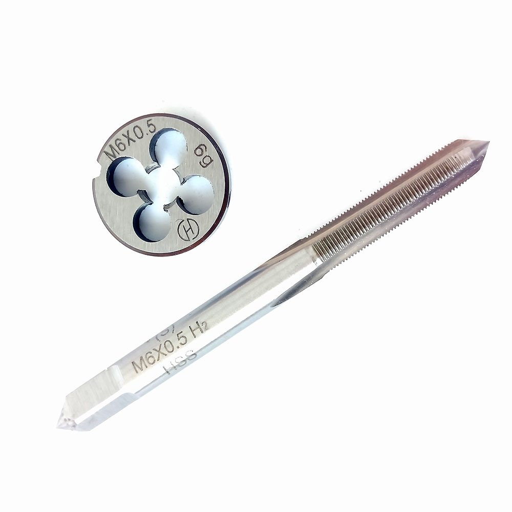 1Set M6 X 0.5mm 0.5 Metrico HSS Rubinetto Destro E Filettatura - Foto 5
