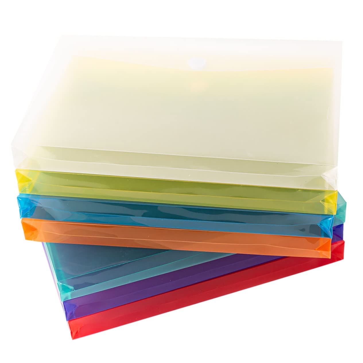 Lurrose 3 Sätze Aktenhalter Aufbewahrungstasche Storage Boxes Farbige Ordner Dokumententaschen Ordnee Aktentasche Dateiorganisator Dateicontainer Snap-button-dateiordner Pp 7 Stück * 3