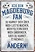 Produktbild schilderkreis24 - Blechschilder ICH Bin MAGDEBURG Fan Metallschild für Fußball Begeisterte Geschenkidee 20x30 cm