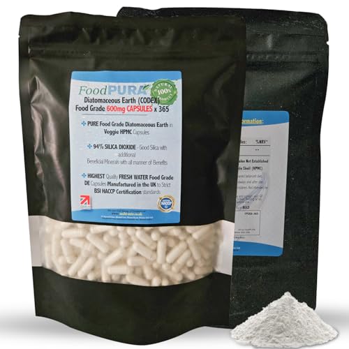 FoodPURA Diatomaceous Earth Capsules 600mg
