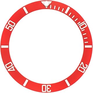 Bezel Insert Ceramic Compatible With Rolex Submariner 16800 16803 16808 16013 Red Silver