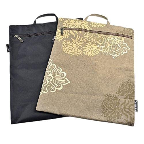 Vanchi Wetpod Twin Pack, Earth Opera - 2 Cloth Diaper Wet Bags, 1 Nylon Black & 1 Cotton Beige