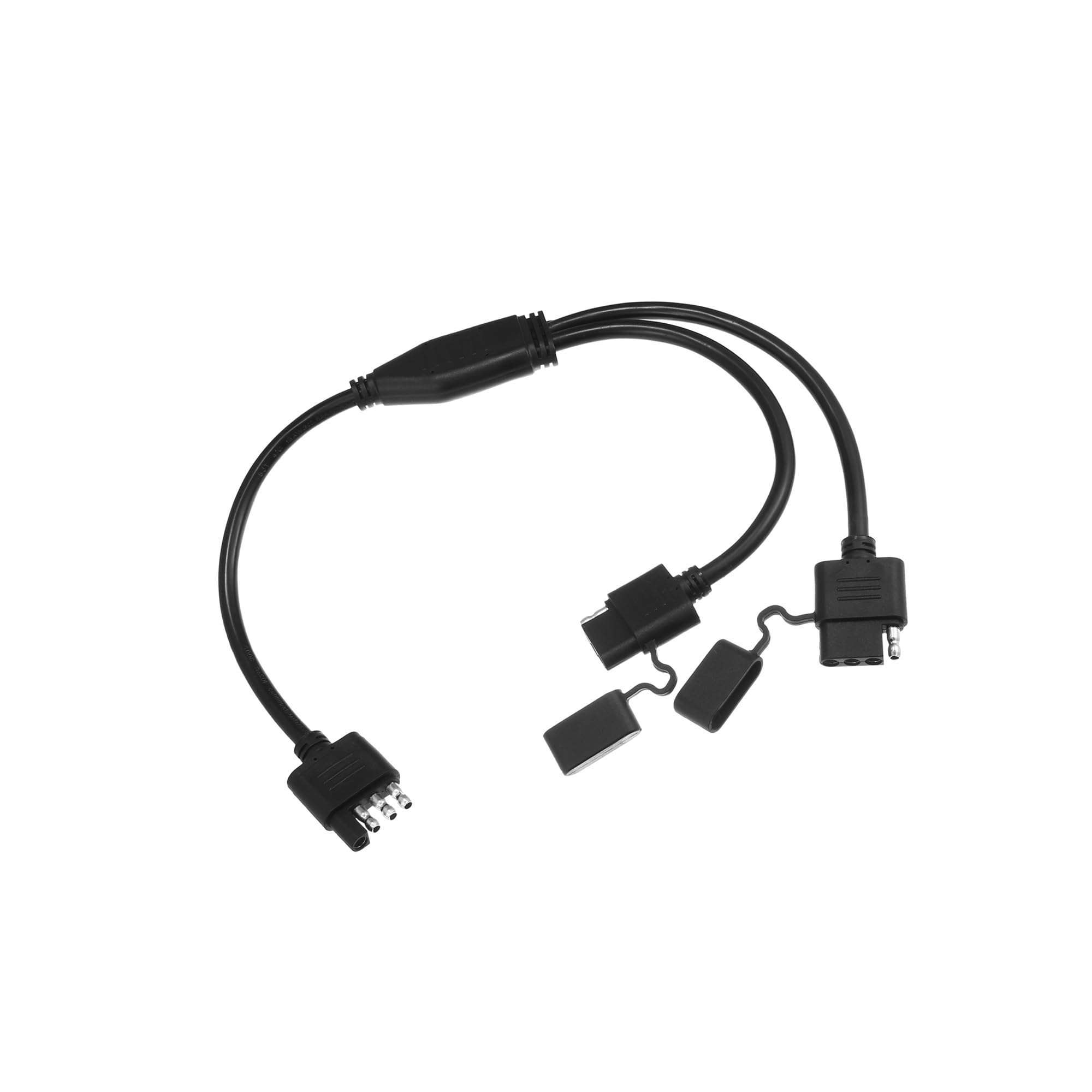 Trailer Splitter Harness Adapter 2-Way 4Pin Y-Split For Rear Camera Tailgate Light Bars
