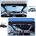 Hail Protector Car Cover Compatible with Jeep Wrangler 2 Door (1987-2025) JL JK TJ YJ CJ,All Weather Waterproof Outdoor Covers,Sun Rain Snow Dust Protection,Custom Fit,Black-Full Cover