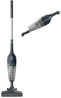 Aspirador pó vertical com fio portátil de mão 2 em 1 1450W cabo 5m capacidade 1,6L filtro HEPA Electrolux STK14 Azul Denim 127v - Produto 4 mais recomendado com 4.7 estrelas