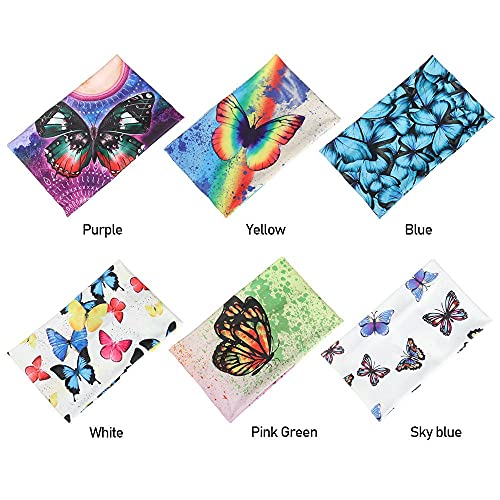 Faixa de cabelo elástica para academia nova elasticidade fitness corrida cor borboleta esportes faix