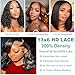 Body Wave 13x6 HD Lace Front Wigs Human Hair 200% Density Bob Wig Human Hair Pre Plucked Short Bob Wigs for Black Women Human Hair Glueless Frontal Wig Natural Black Loose Wave Wig 12 Inch Bob Wig