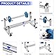 PATIKIL 15 Stretchfolien Spender Stretchfolien Spender Tischfolien Verpackungs Maschine Palettenfolien Edelstahl mit 4Stk Folien für 35cm/13.8 Stretchfolie