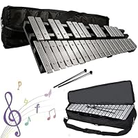 30 Noten Faltbares Glockenspiel Xylophon,Musikinstrument Holz Aluminum, Percussion Geeignetmit 2 Schlägeln & Tragetasche für Percussion Instrument Einsteiger und Musikschulen & Kirche