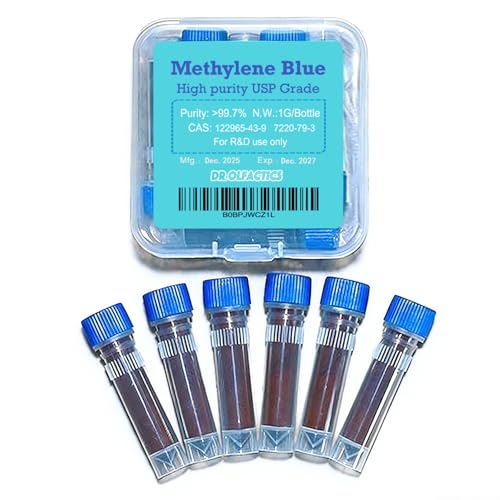 Methylene Blue Powder 6 Grams (USP Grade 99+%) - Prepare 600 mL 1% Solution