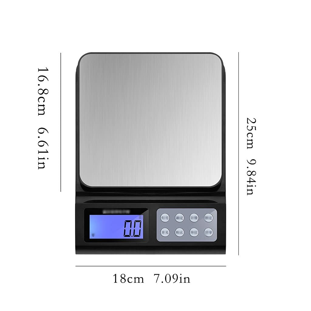 Báscula de cocina Báscula for alimentos, báscula de cocina digital multifuncional, utilizada for cocinar y hornear, preparación de comidas, pérdida de peso, acero inoxidable Suministros de cocina