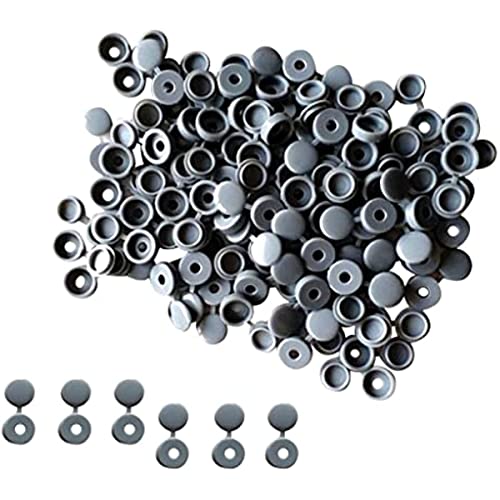 Jojomis Foldable Replacement Durable Plastic Hinged Screw Cover Flip Snap Cap for Car Home Furniture Decoration Decor - Gray