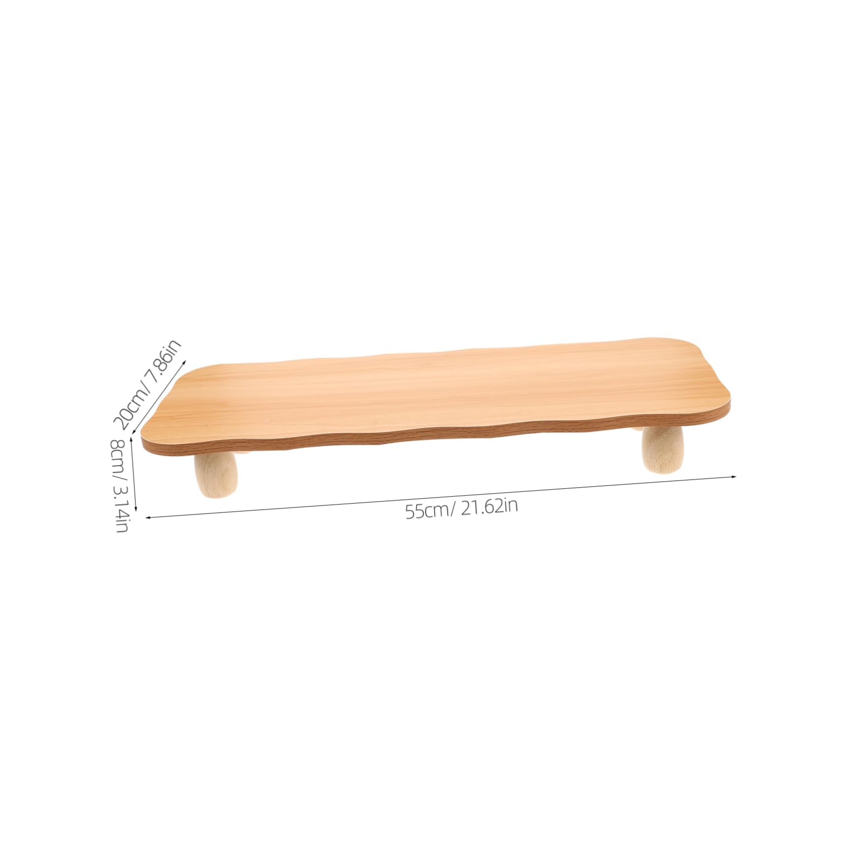 OSALADI Supporto per Monitor in Legno per Ufficio e Casa, Rialzo Ergonomico da Scrivania, Sollevatore Schermo e Migliora Comfort, Stile Moderno e Minimale