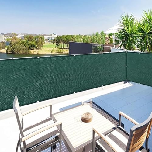 Onxyrbyte Pantalla Balcón de Jardín,Protección Visual para Balcón,Ocultacion Balcon Prueba de Vientos,Pantalla privacidad Balcon con Protección UV,Resistiente Polvo,para Valla de Jardín