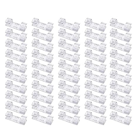 Zerolex 60 Pcs Self Adhesive Cable Management Clips, Cable Organizers Sticky Wire Clips Cord Holder for TV PC Laptop Ethernet Cable Desktop Home Office (Large,Transparent)