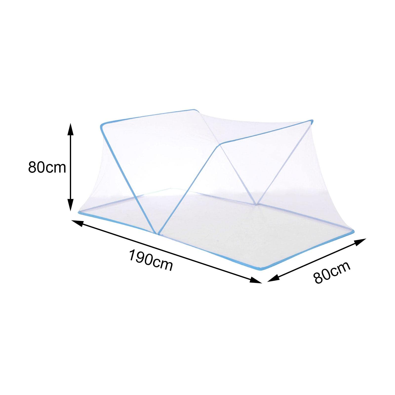 MYCENSE Portable Privacy Canopy for Grown-Ups - Effortless Assembly Sleeping Shelter, Blue 190x80x80cm