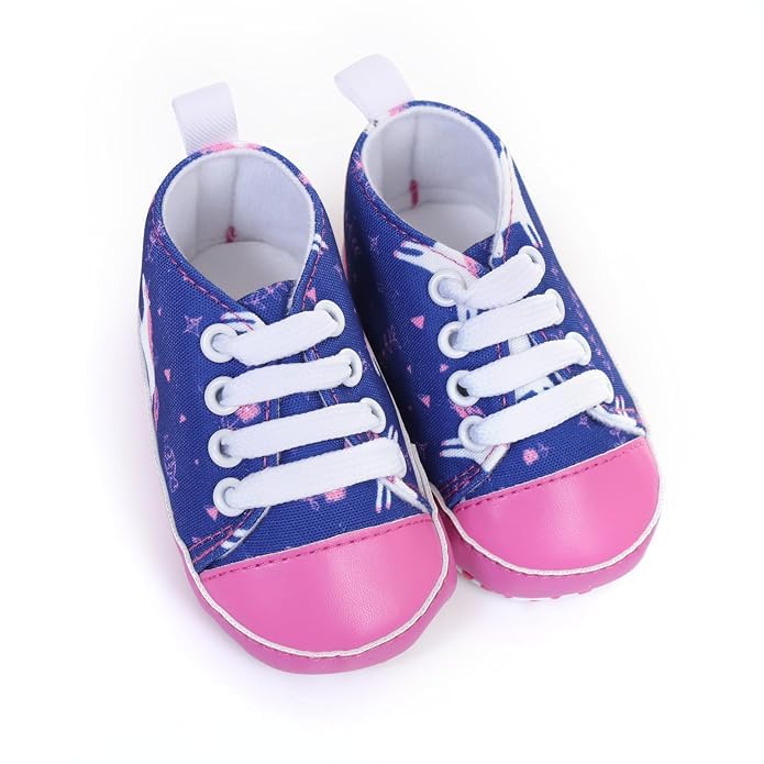 Baby Unisex Prewalker Shoes with Socks, Soft Blue and Pink Booties for Boys & Girls, Comfortable Infant Footwear, 3–6 Months-image-11